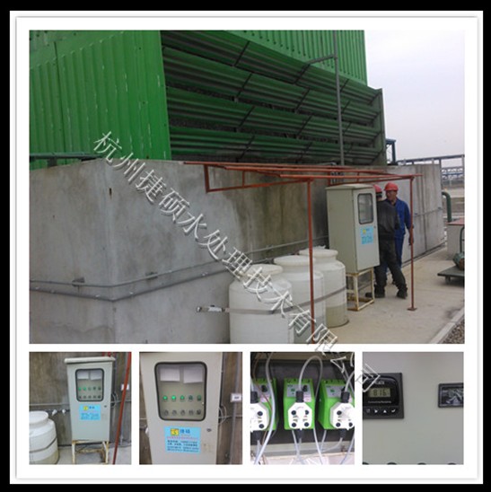 某化工厂2000T循环量开车前预膜及后期加药处理装置